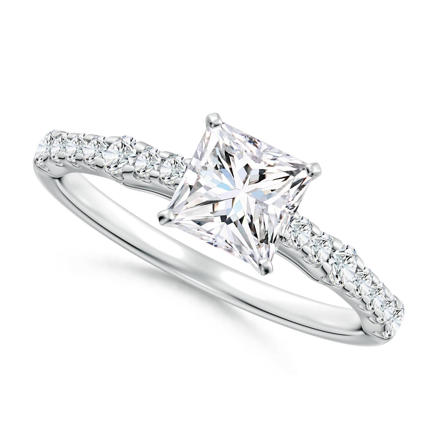Princess-Cut Diamond Engagement Ring background image